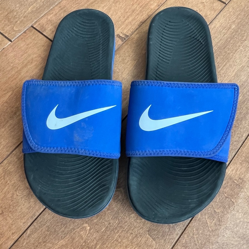 Nike Blue Slide Sandals